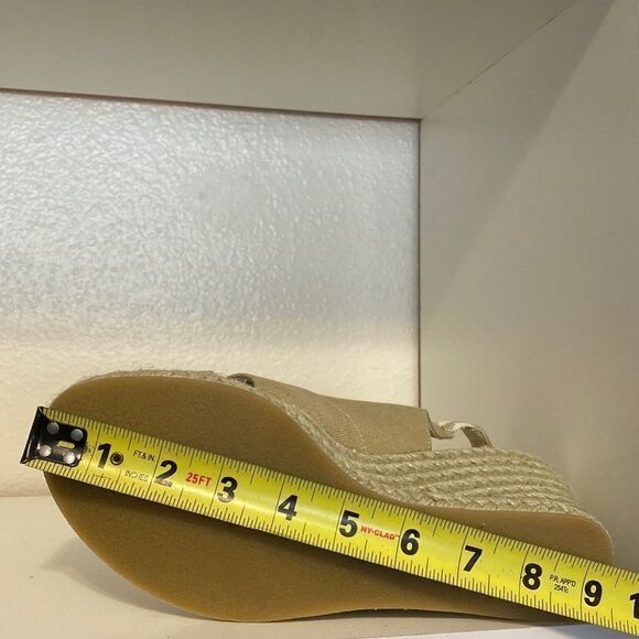 J Jill Womens Wedge Espadrille Slingback Open Toe Tan Sandals - Picture 10 of 10